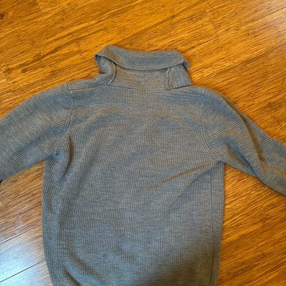 Grey shawl-collar cardigan - Picture 3 of 3